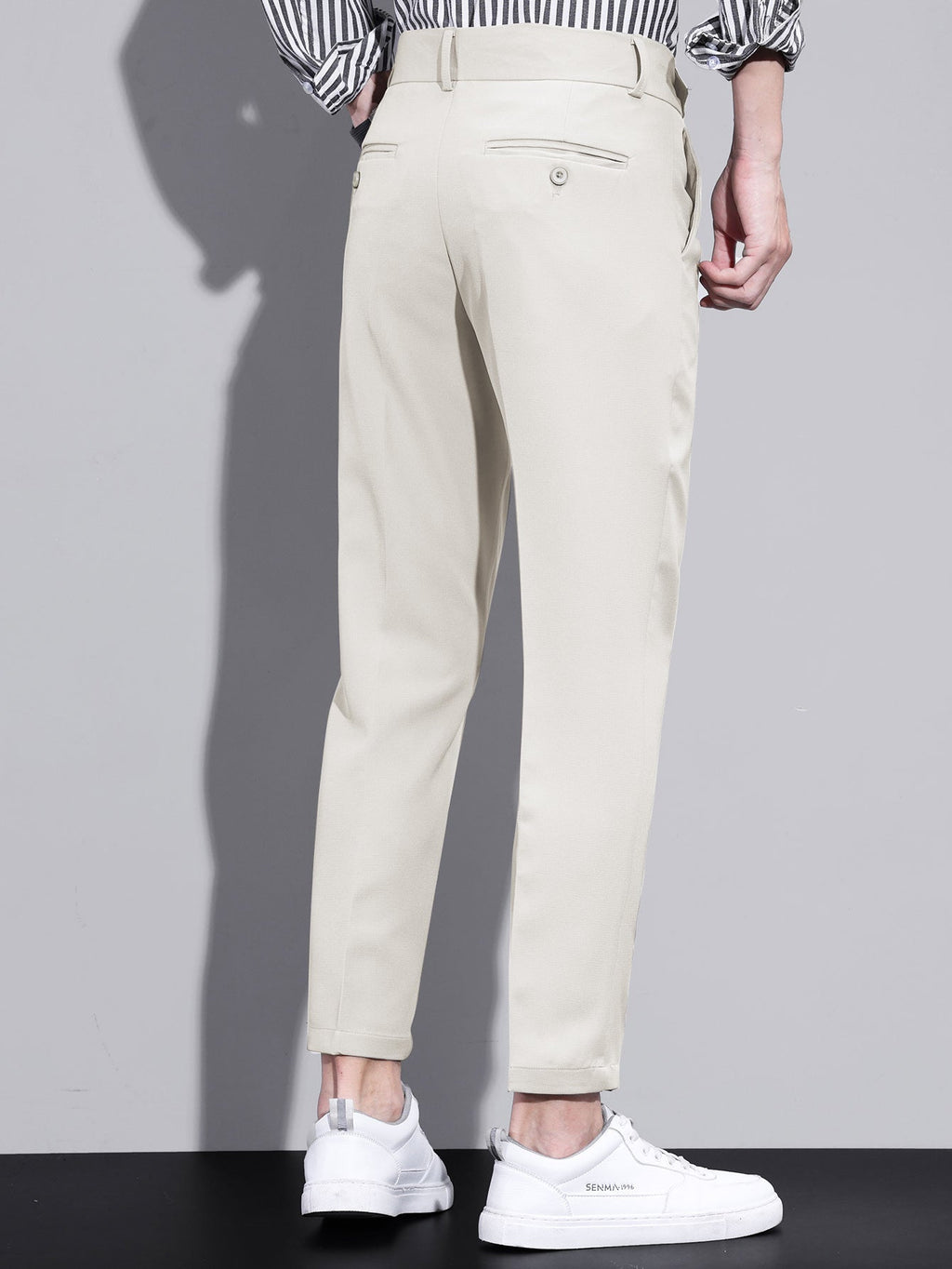 Andre - Slim Fit Cropped Trousers