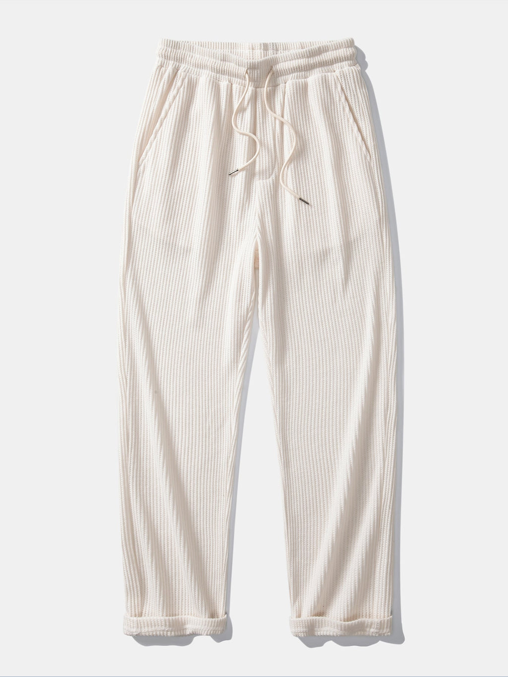 Claude - Waffle Texture Drawstring Trousers