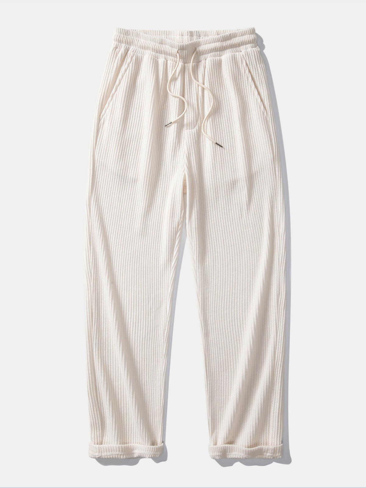 Claude - Waffle Texture Drawstring Trousers