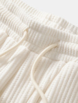 Claude - Waffle Texture Drawstring Trousers