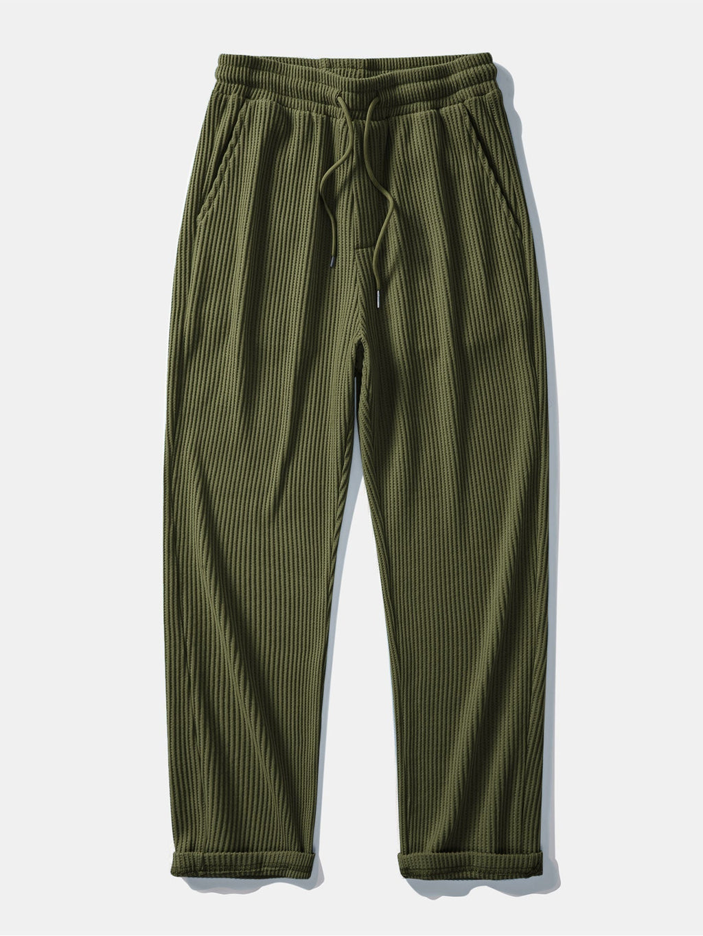Claude - Waffle Texture Drawstring Trousers