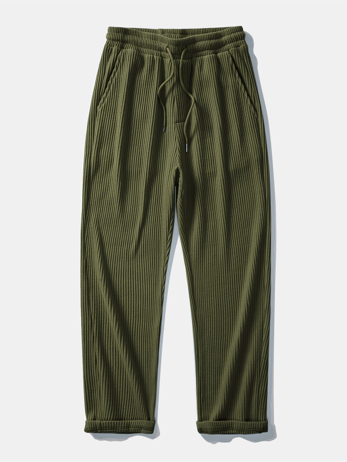 Claude - Waffle Texture Drawstring Trousers