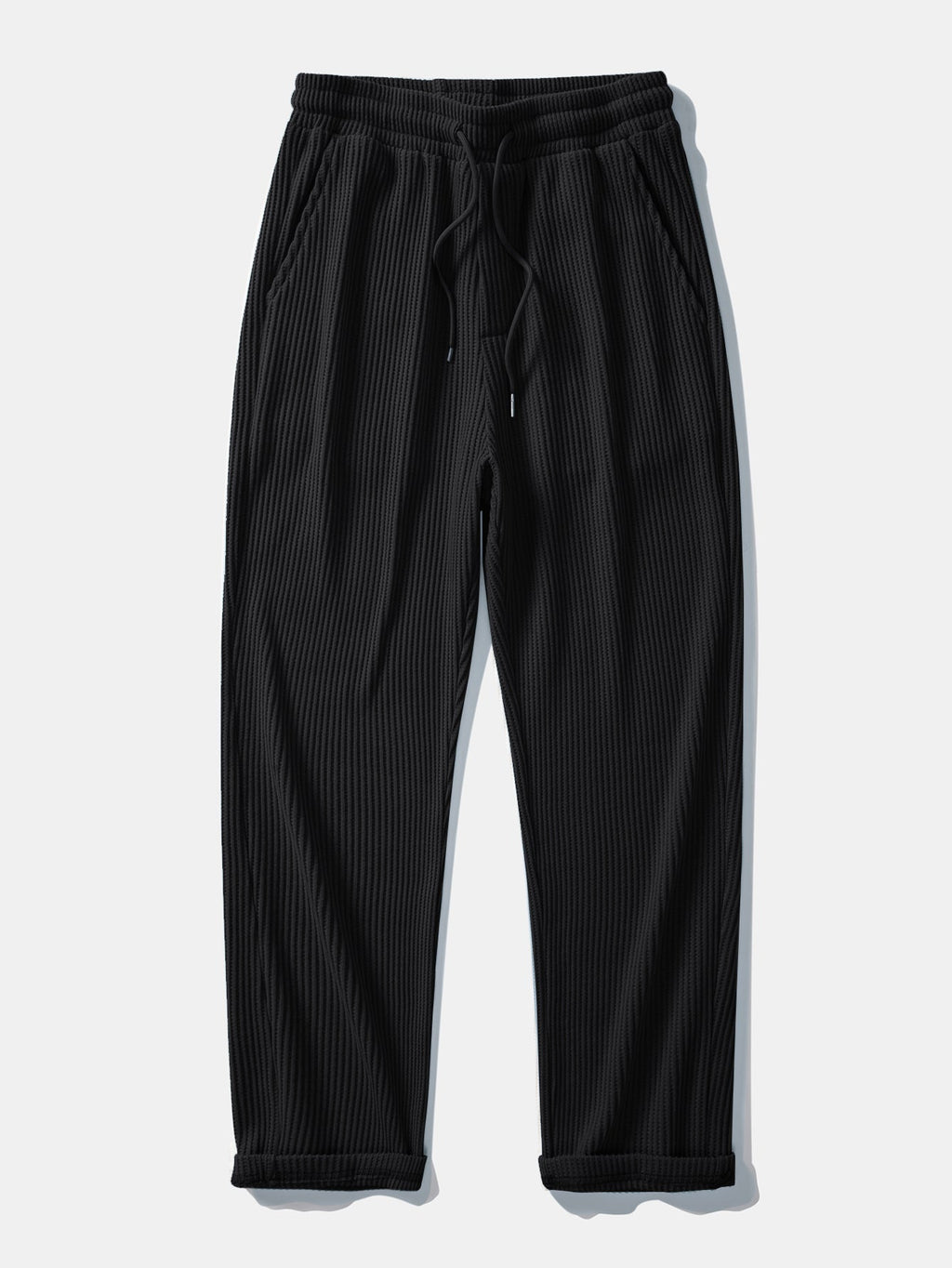 Claude - Waffle Texture Drawstring Trousers