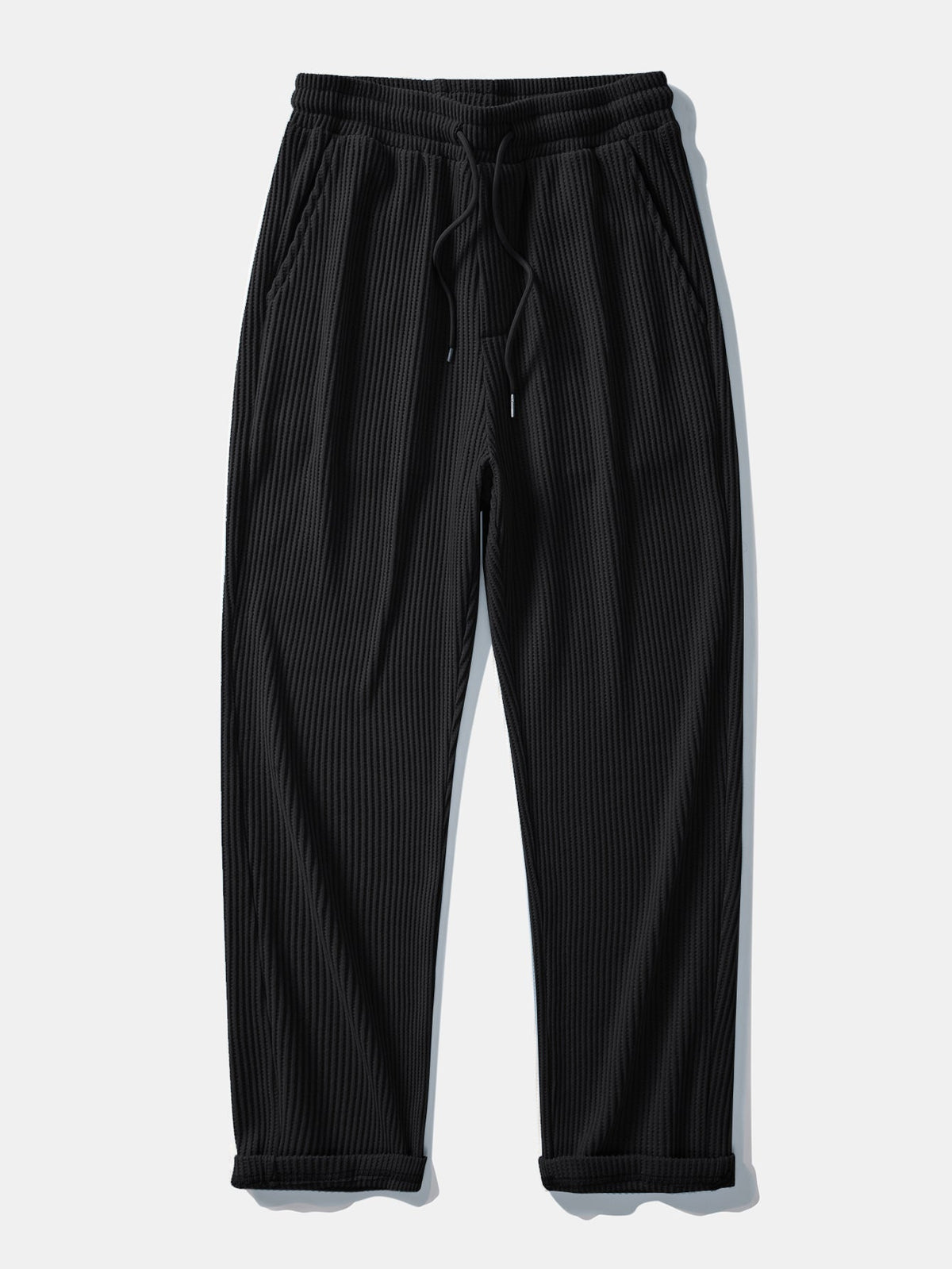 Claude - Waffle Texture Drawstring Trousers