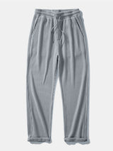 Claude - Waffle Texture Drawstring Trousers