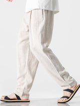Michel - Relaxed Fit Linen Harem Trousers