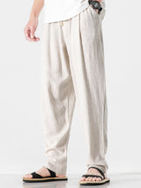 Michel - Relaxed Fit Linen Harem Trousers