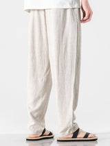 Michel - Relaxed Fit Linen Harem Trousers