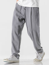 Michel - Relaxed Fit Linen Harem Trousers