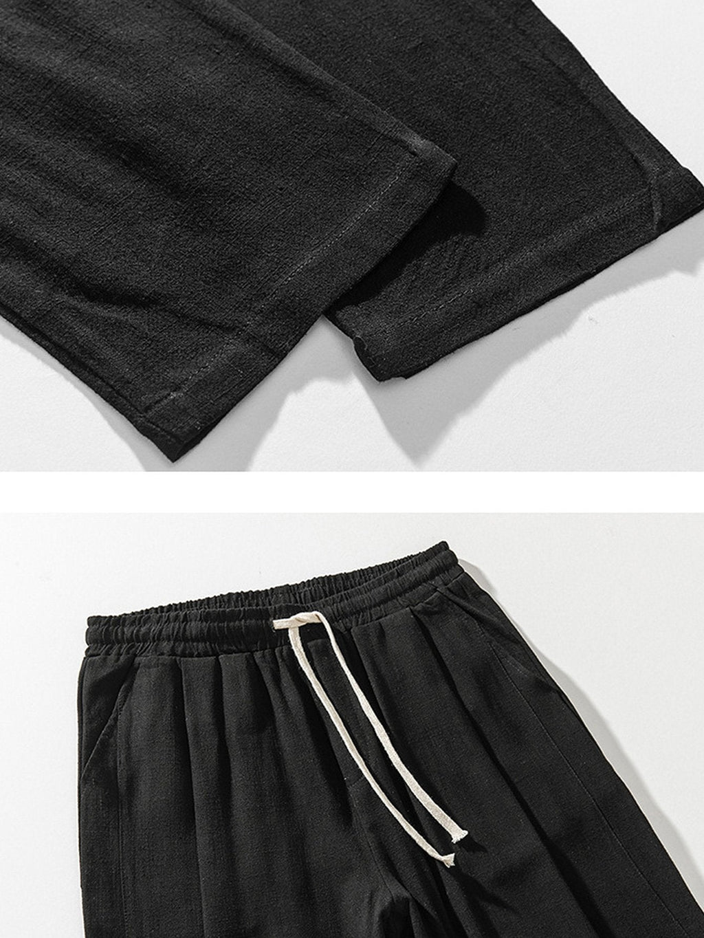 Michel - Relaxed Fit Linen Harem Trousers