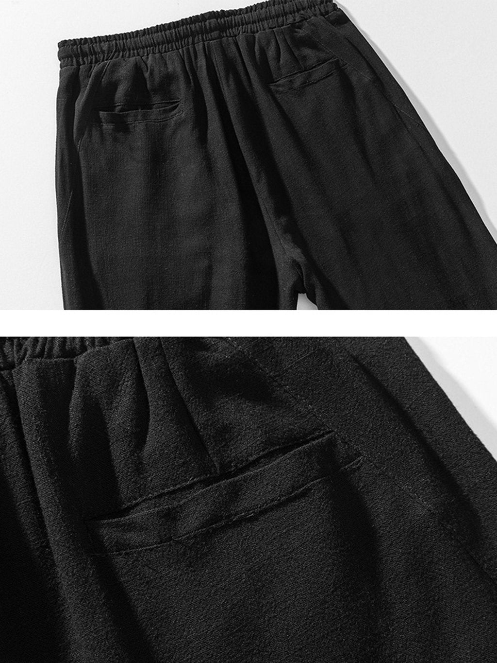 Michel - Relaxed Fit Linen Harem Trousers
