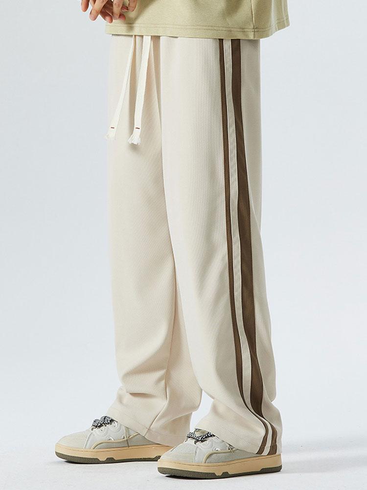 Serge - Vintage Loose Fit Trousers with Side Stripe