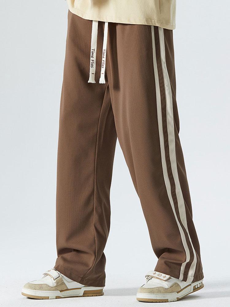 Serge - Vintage Loose Fit Trousers with Side Stripe