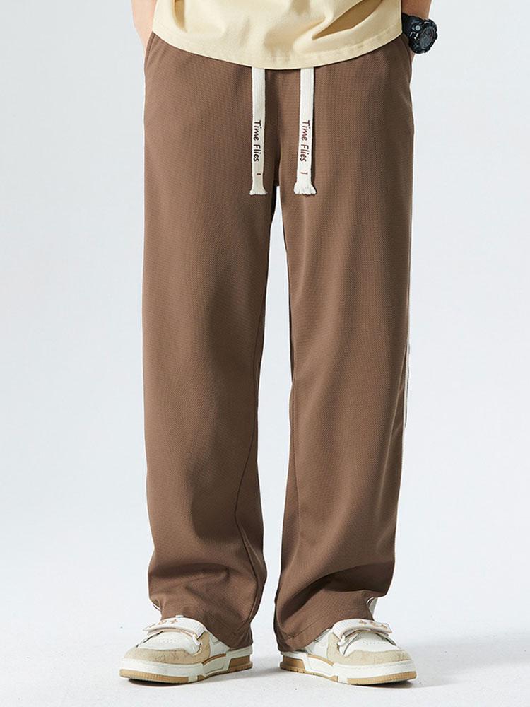 Serge - Vintage Loose Fit Trousers with Side Stripe