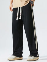 Serge - Vintage Loose Fit Trousers with Side Stripe