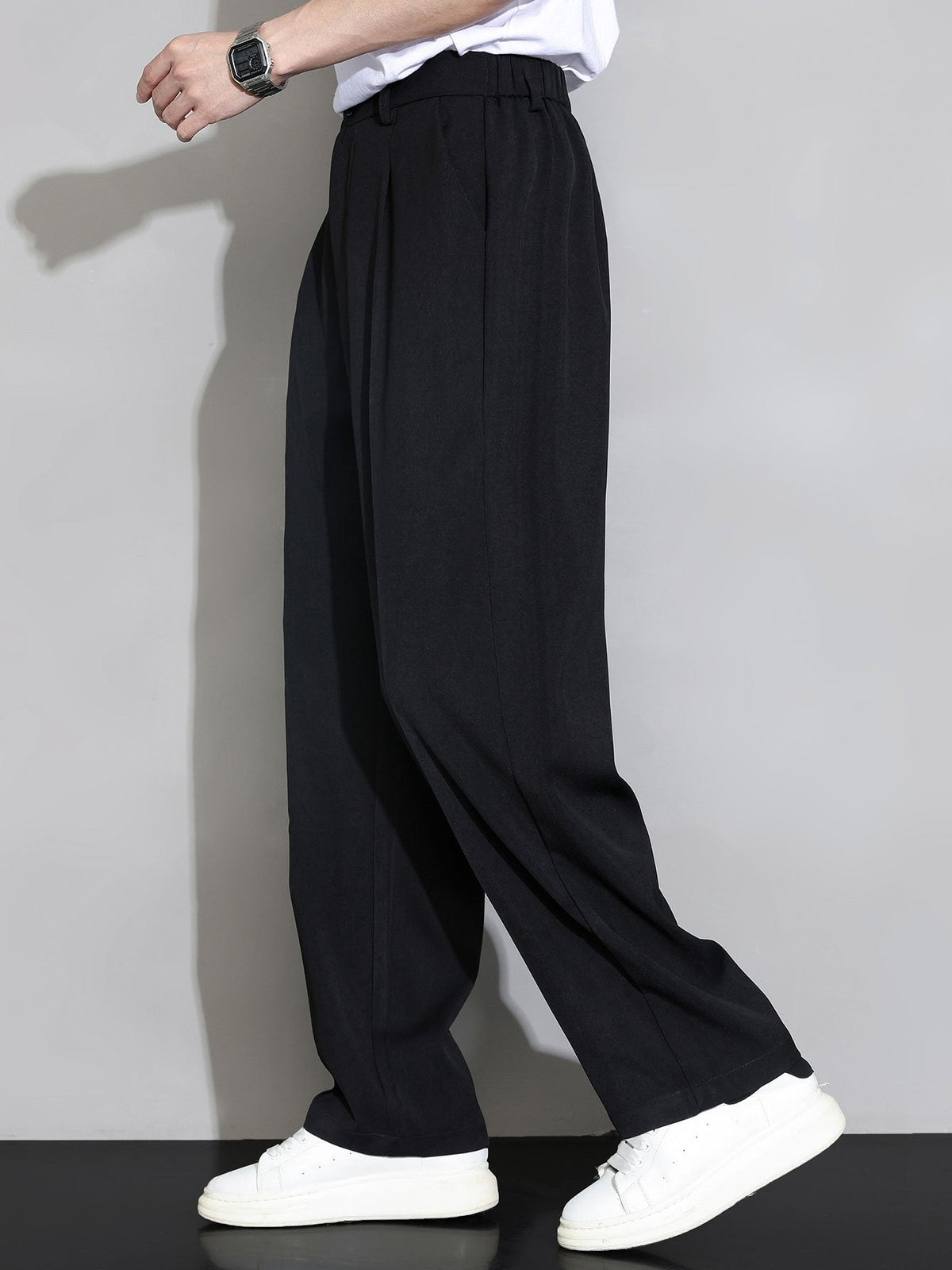 Alain - Relaxed Fit Straight Leg Trousers
