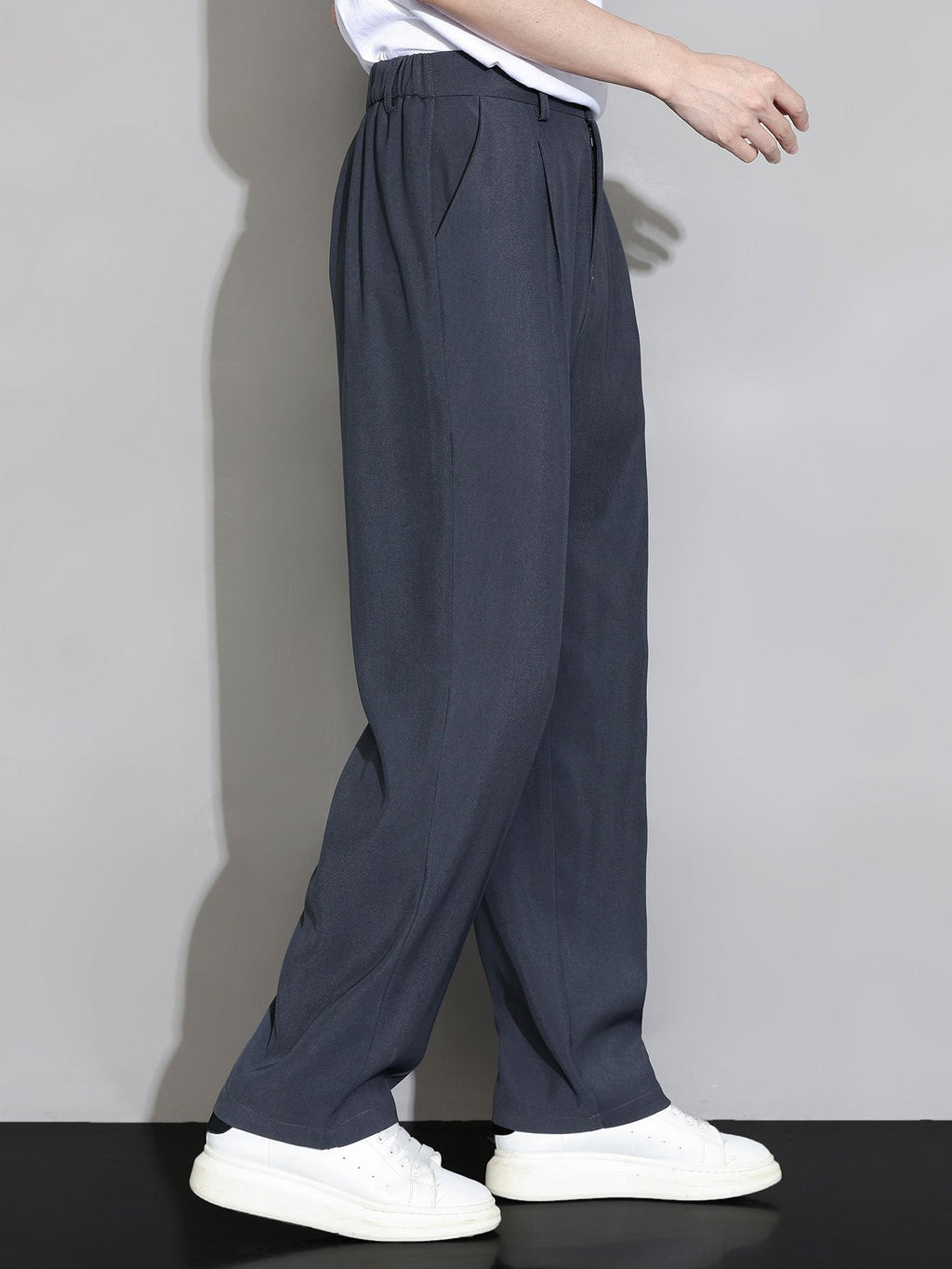Alain - Relaxed Fit Straight Leg Trousers
