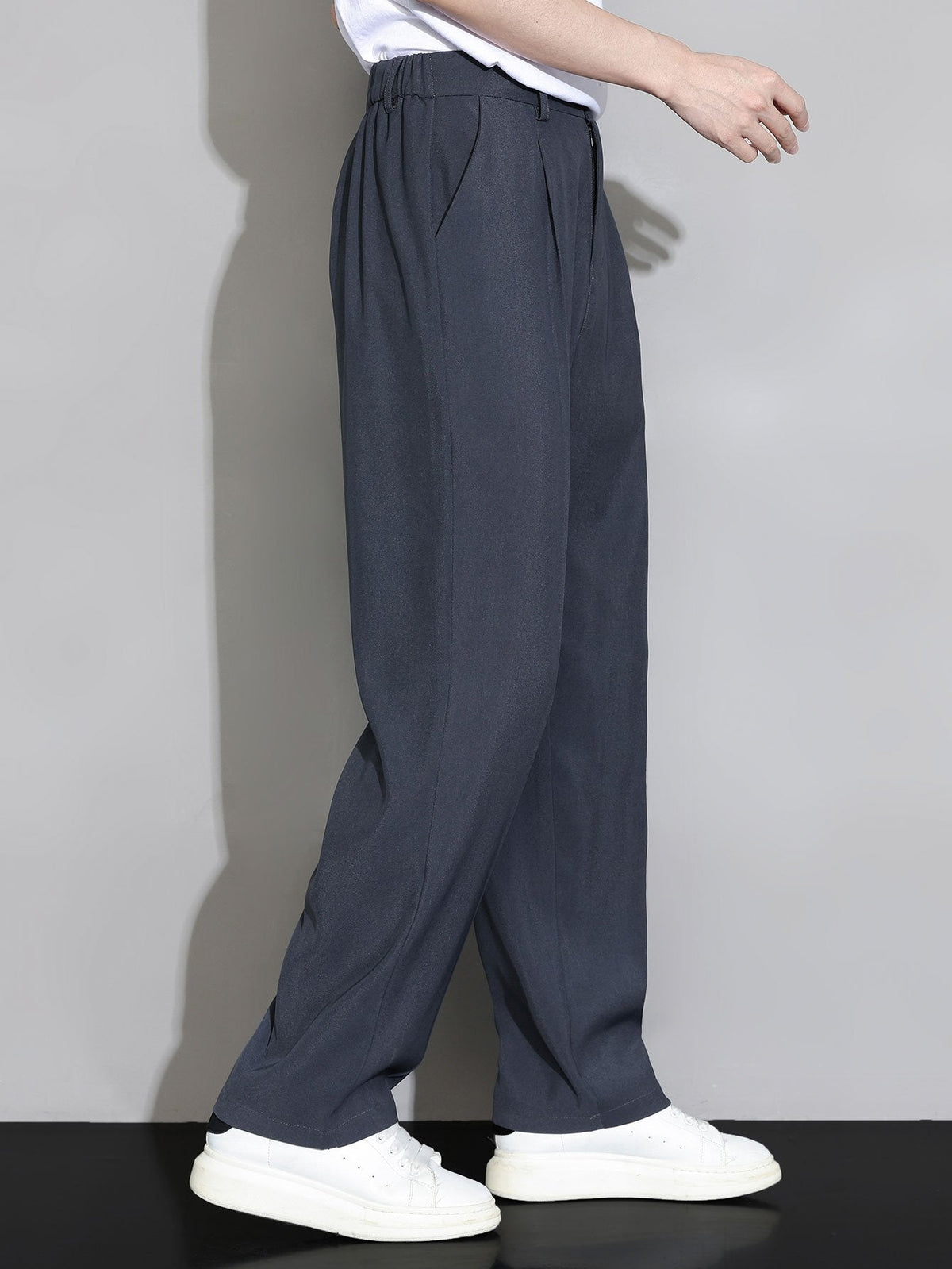 Alain - Relaxed Fit Straight Leg Trousers