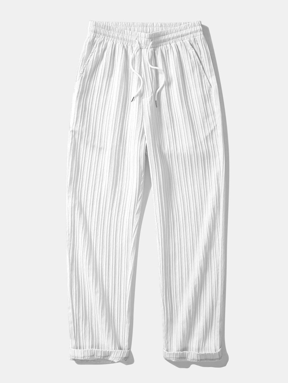 Daniel - Textured Drawstring Trousers