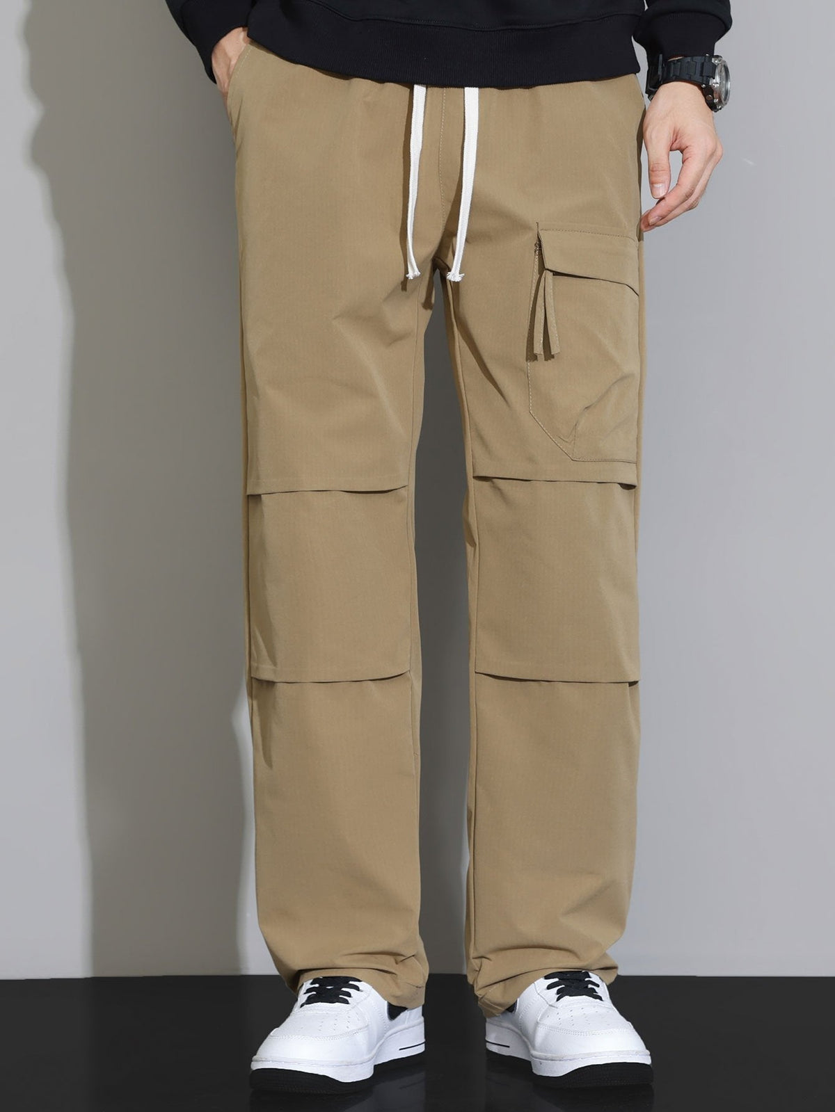 Patrick - Straight Leg Drawstring Trousers
