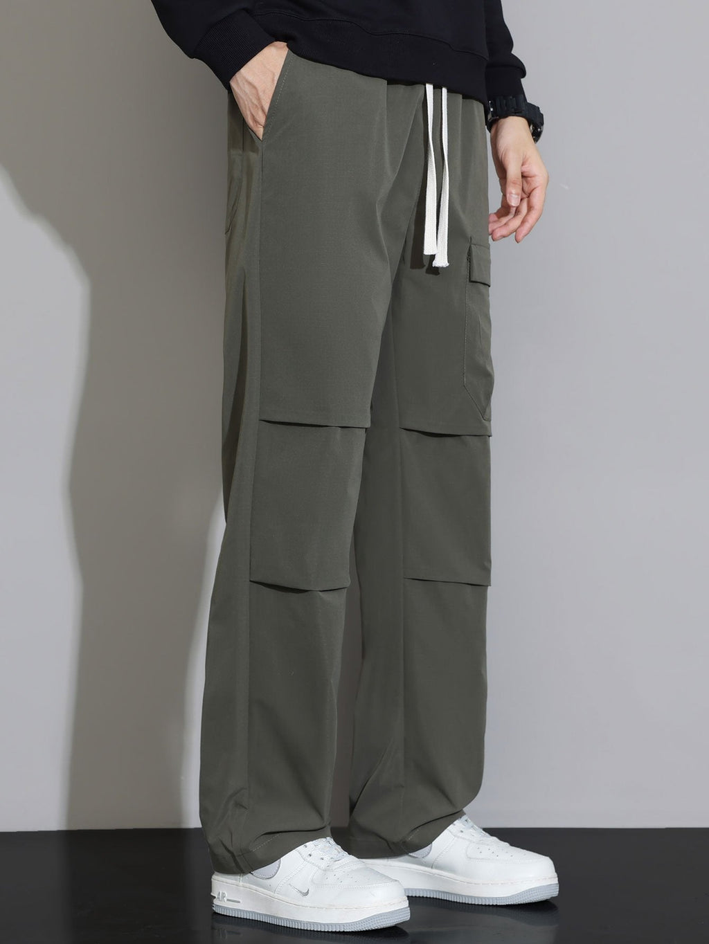 Patrick - Straight Leg Drawstring Trousers