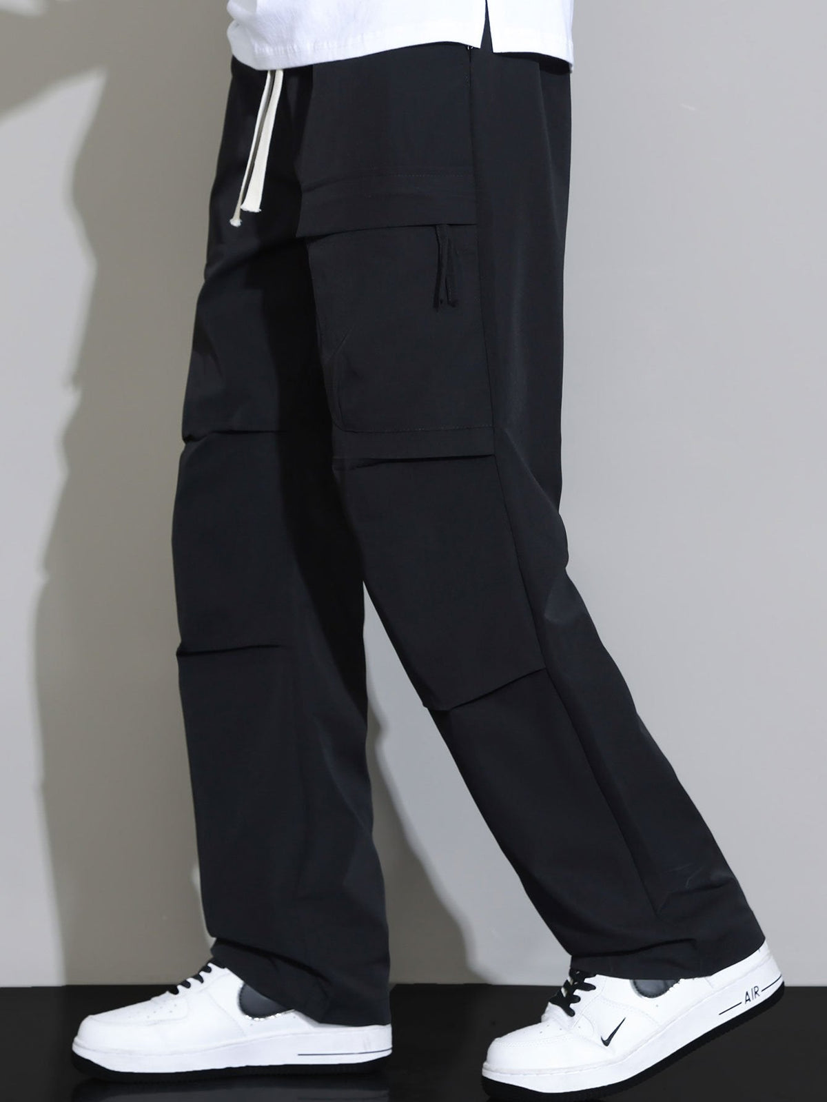 Patrick - Straight Leg Drawstring Trousers