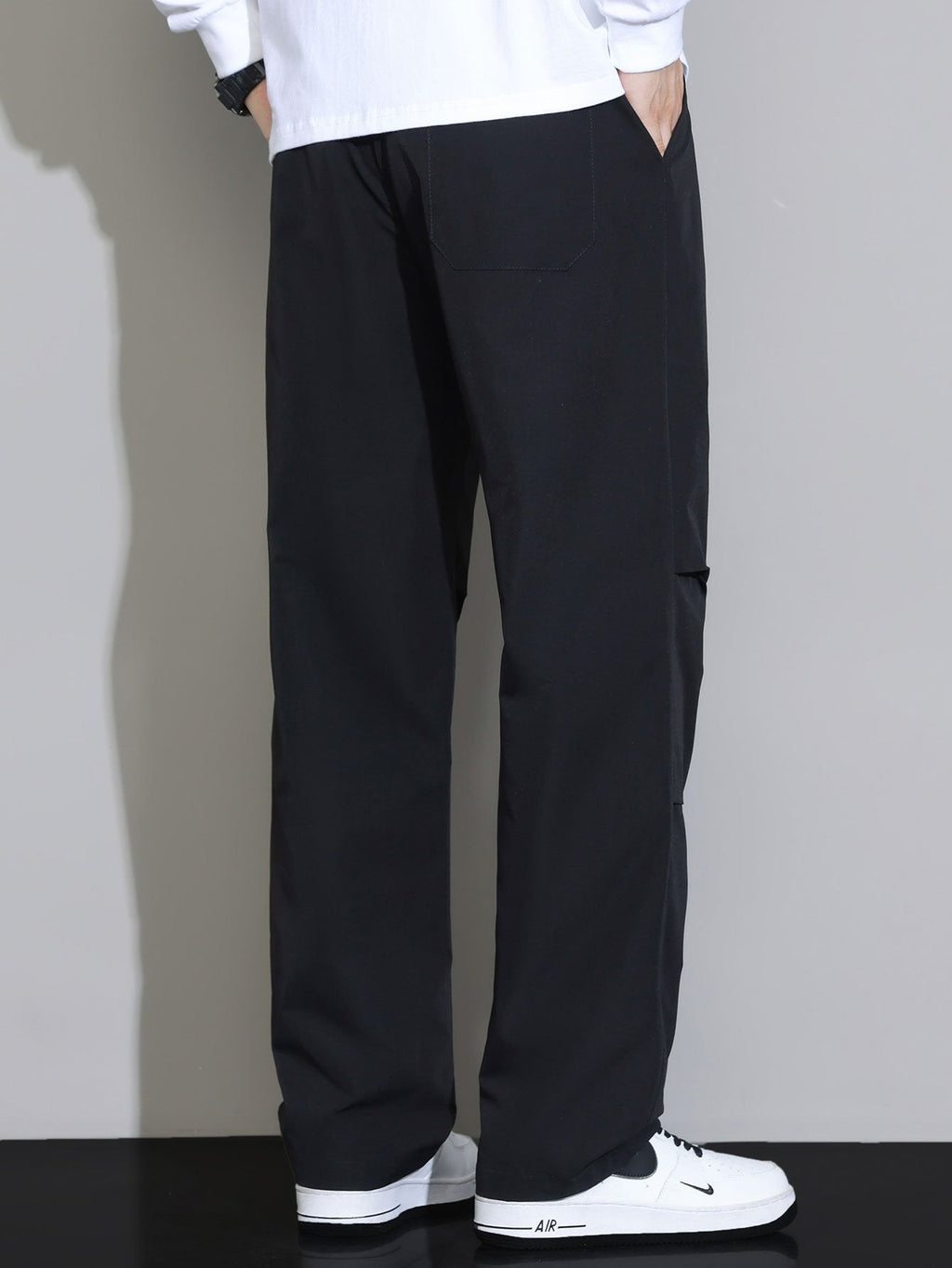 Patrick - Straight Leg Drawstring Trousers