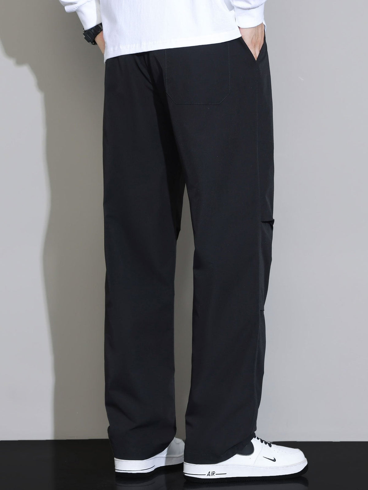 Patrick - Straight Leg Drawstring Trousers