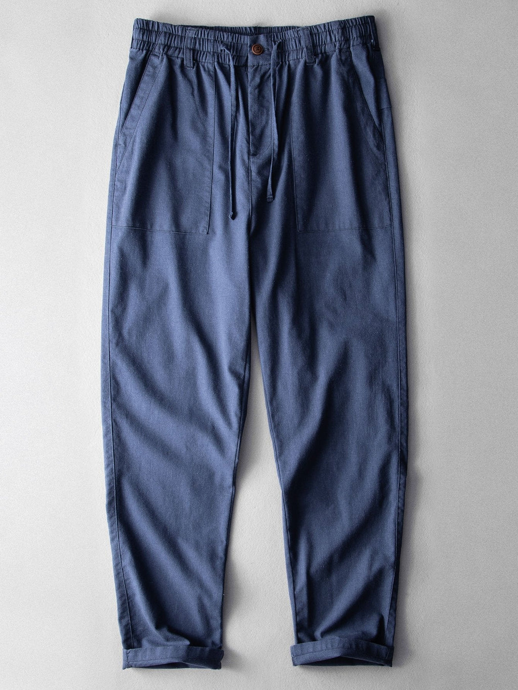 Luc - Straight Leg Linen Cotton Trousers