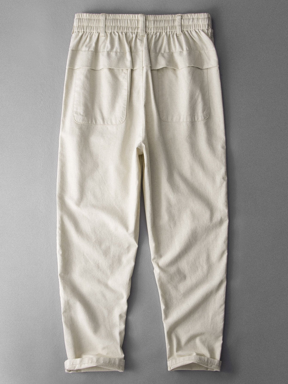 Luc - Straight Leg Linen Cotton Trousers