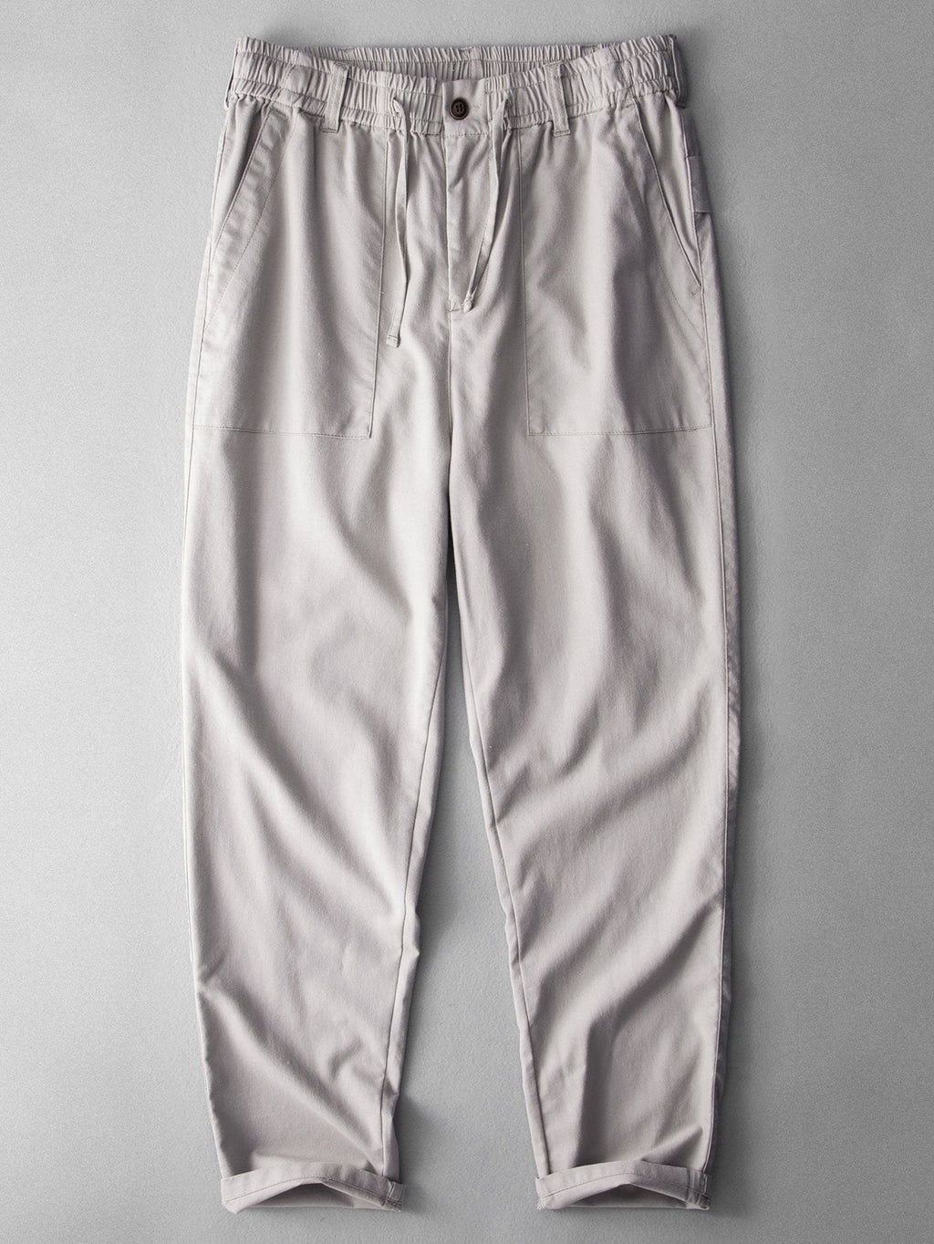 Luc - Straight Leg Linen Cotton Trousers
