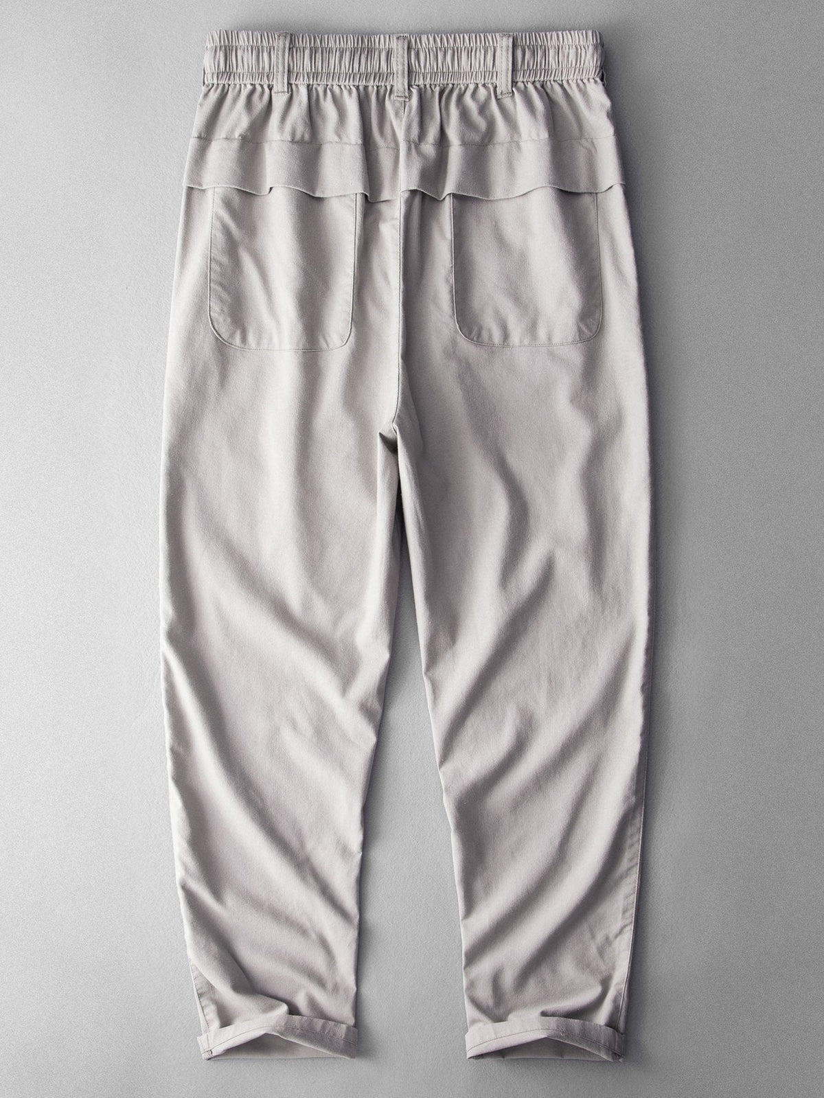 Luc - Straight Leg Linen Cotton Trousers