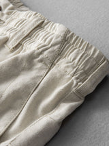 Luc - Straight Leg Linen Cotton Trousers