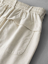 Luc - Straight Leg Linen Cotton Trousers