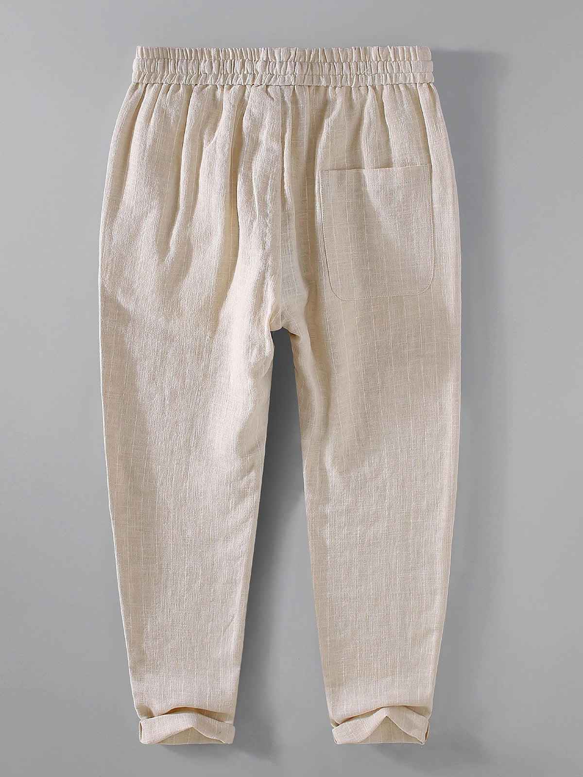 Hugo - Striped Linen Cropped Trousers