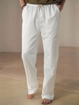 Adam - Straight Leg Linen Trousers