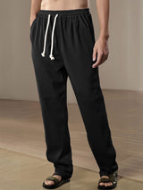 Adam - Straight Leg Linen Trousers