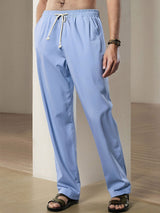 Adam - Straight Leg Linen Trousers