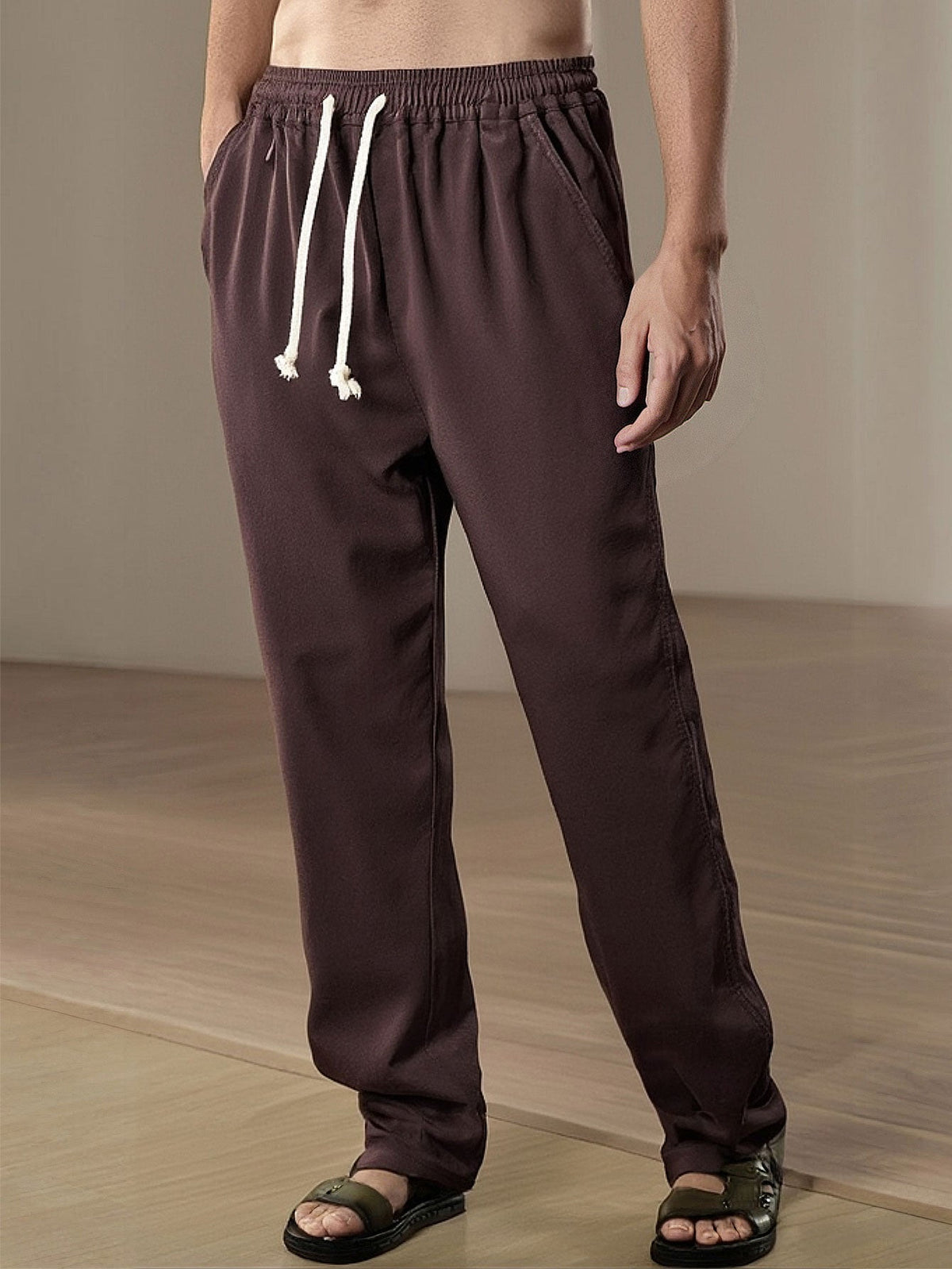 Adam - Straight Leg Linen Trousers