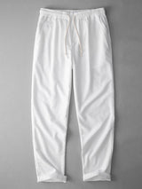 Adam - Straight Leg Linen Trousers