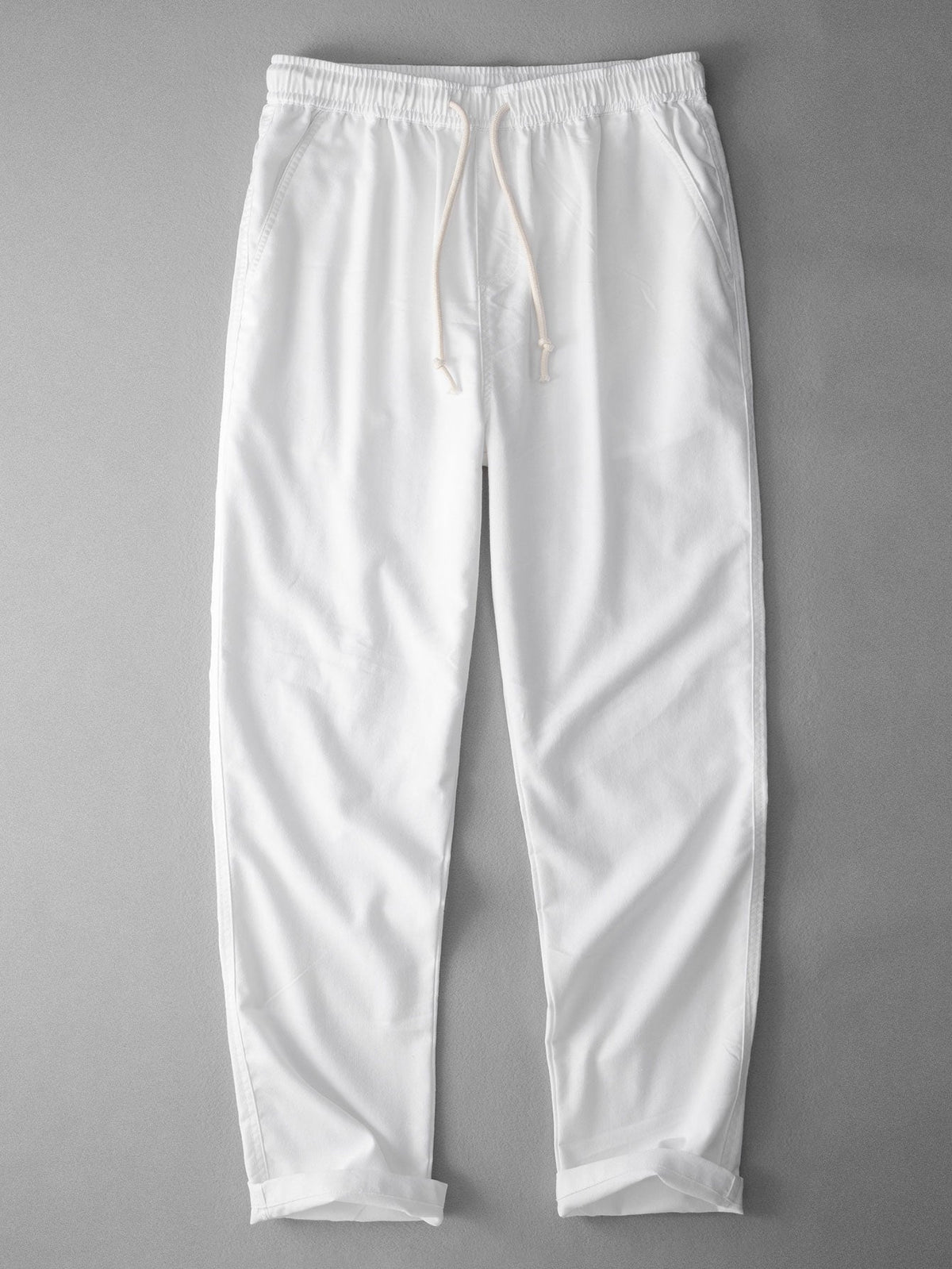 Adam - Straight Leg Linen Trousers