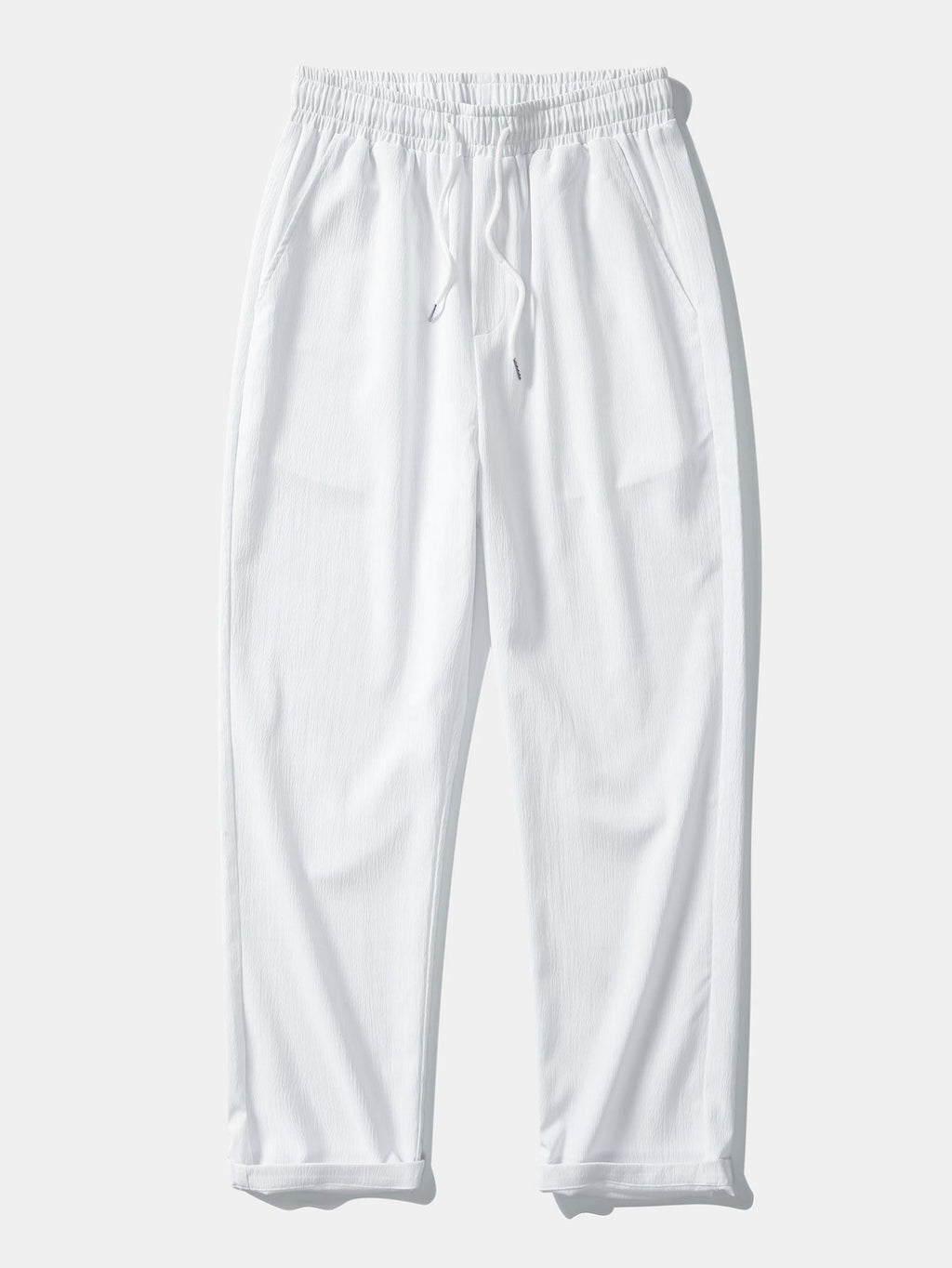 Arthur - Crinkle Texture Straight Leg Trousers
