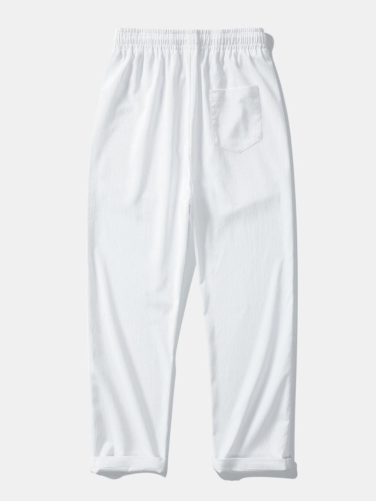 Arthur - Crinkle Texture Straight Leg Trousers