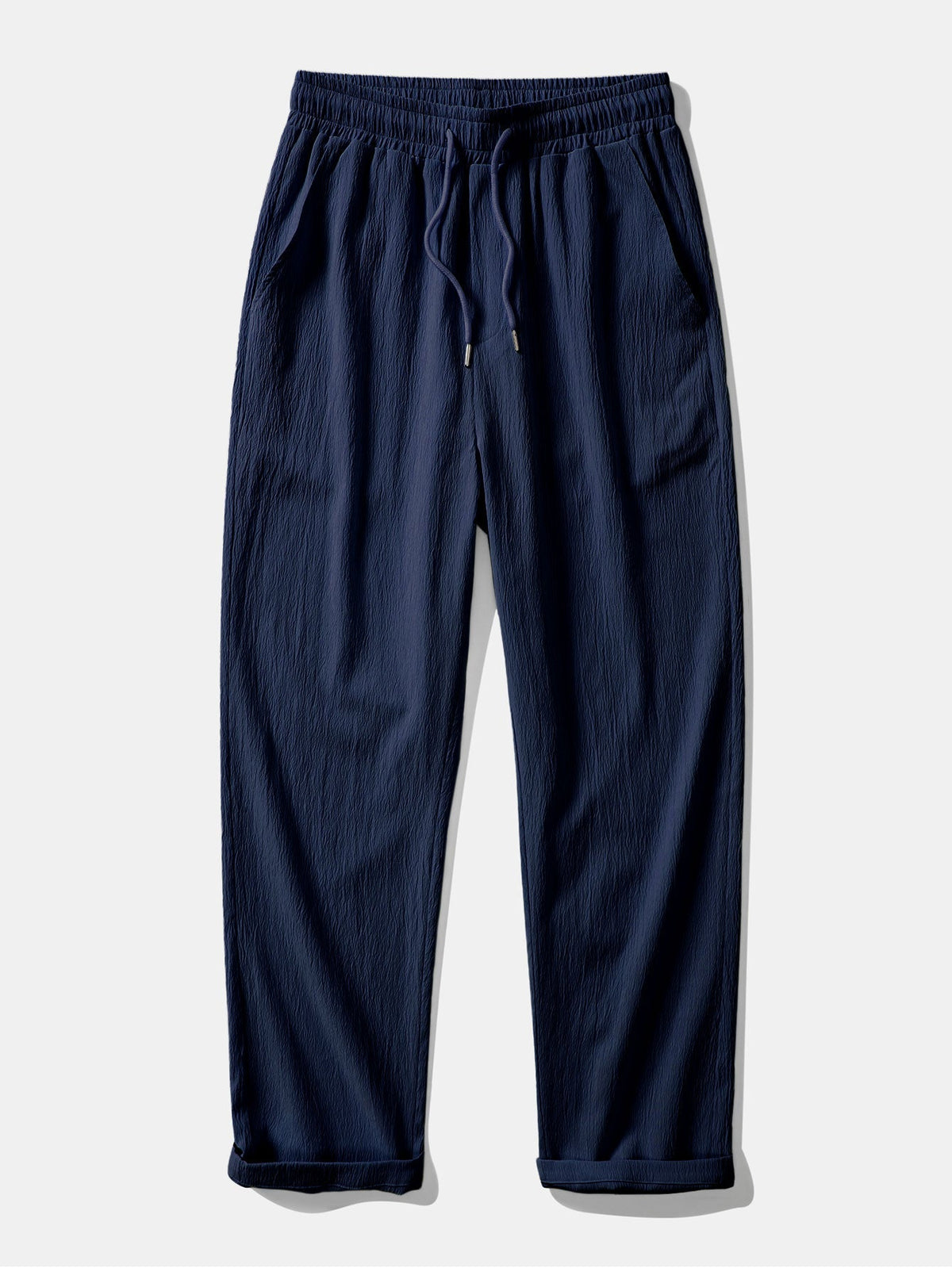 Arthur - Crinkle Texture Straight Leg Trousers