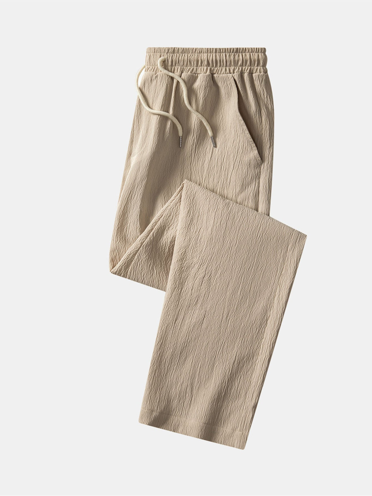 Arthur - Crinkle Texture Straight Leg Trousers