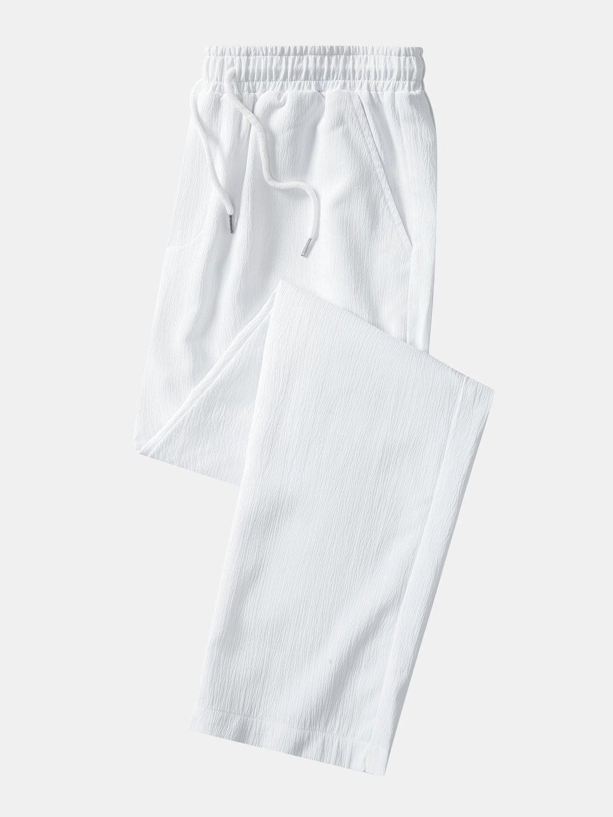 Arthur - Crinkle Texture Straight Leg Trousers
