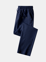 Arthur - Crinkle Texture Straight Leg Trousers