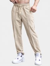 Emile - Linen Cotton Cropped Trousers