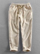Emile - Linen Cotton Cropped Trousers