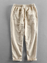 Emile - Linen Cotton Cropped Trousers